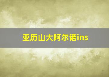 亚历山大阿尔诺ins