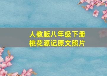 人教版八年级下册桃花源记原文照片