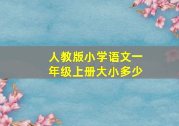 人教版小学语文一年级上册大小多少