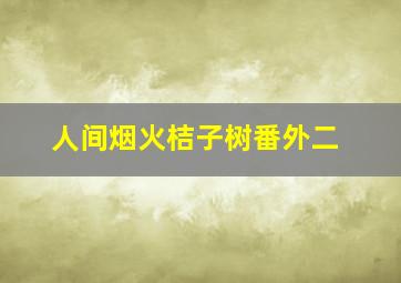 人间烟火桔子树番外二