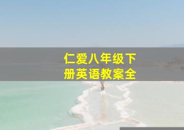 仁爱八年级下册英语教案全