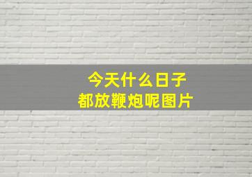 今天什么日子都放鞭炮呢图片