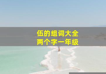 伍的组词大全两个字一年级