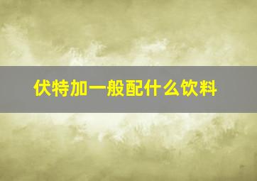 伏特加一般配什么饮料