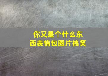 你又是个什么东西表情包图片搞笑