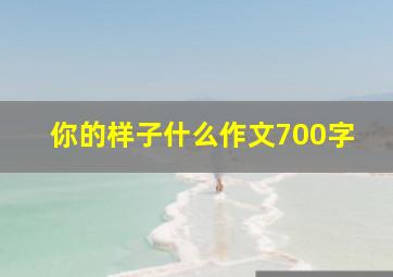 你的样子什么作文700字