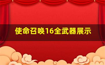 使命召唤16全武器展示