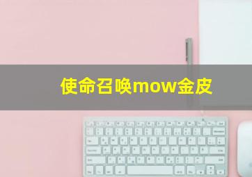 使命召唤mow金皮