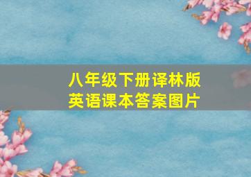 八年级下册译林版英语课本答案图片