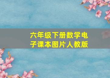 六年级下册数学电子课本图片人教版