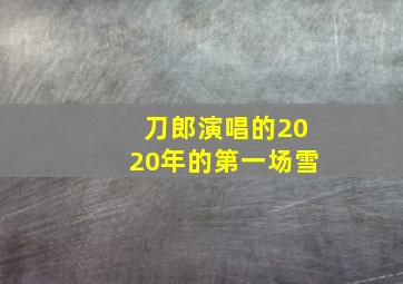 刀郎演唱的2020年的第一场雪