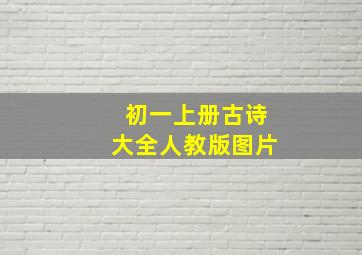 初一上册古诗大全人教版图片