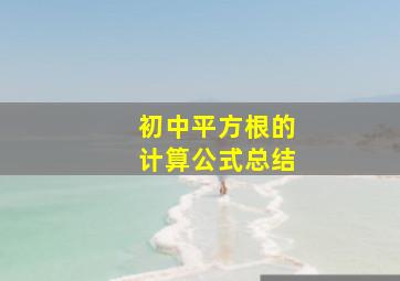 初中平方根的计算公式总结