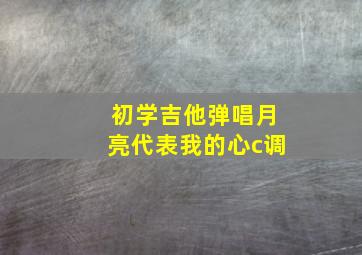 初学吉他弹唱月亮代表我的心c调