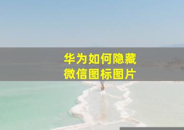 华为如何隐藏微信图标图片