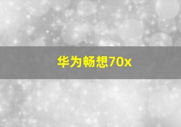 华为畅想70x