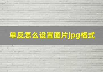 单反怎么设置图片jpg格式