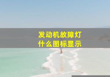 发动机故障灯什么图标显示