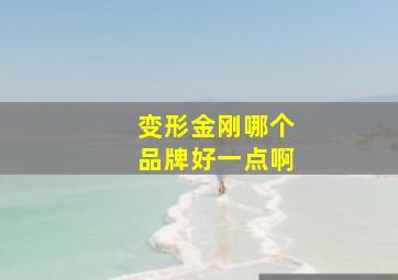 变形金刚哪个品牌好一点啊