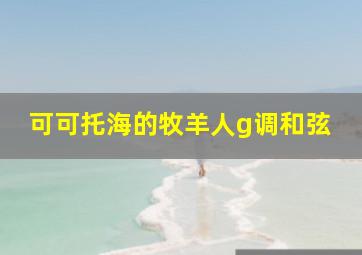 可可托海的牧羊人g调和弦