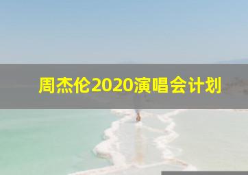 周杰伦2020演唱会计划