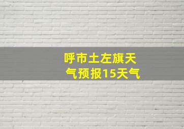 呼市土左旗天气预报15天气