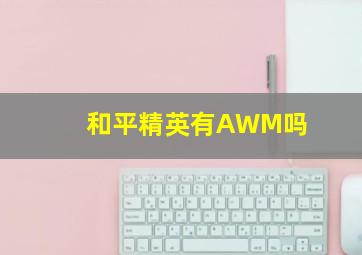 和平精英有AWM吗