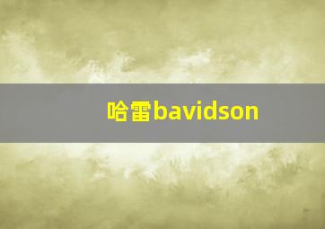 哈雷bavidson