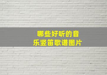 哪些好听的音乐竖笛歌谱图片