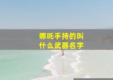 哪吒手持的叫什么武器名字