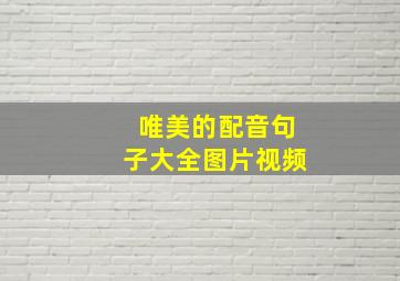 唯美的配音句子大全图片视频