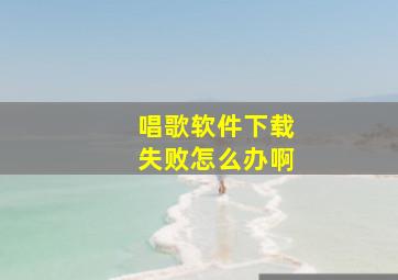 唱歌软件下载失败怎么办啊