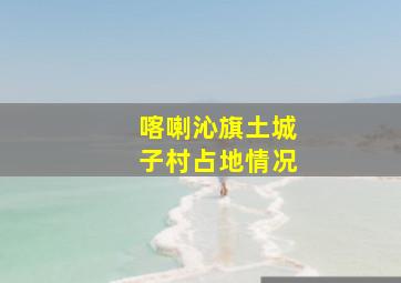 喀喇沁旗土城子村占地情况