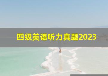 四级英语听力真题2023