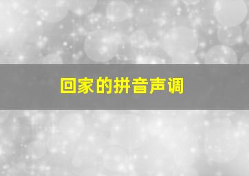 回家的拼音声调