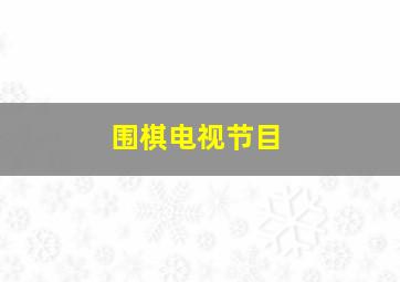 围棋电视节目