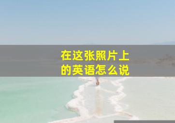 在这张照片上的英语怎么说