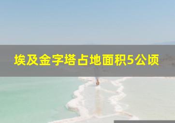 埃及金字塔占地面积5公顷