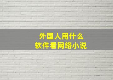 外国人用什么软件看网络小说