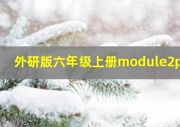 外研版六年级上册module2ppt