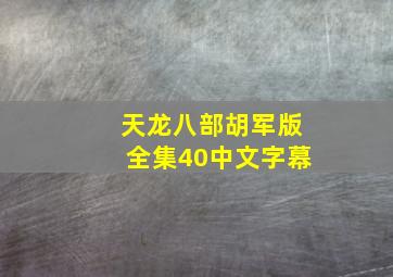 天龙八部胡军版全集40中文字幕