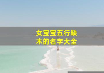 女宝宝五行缺木的名字大全