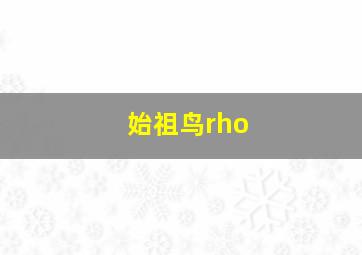 始祖鸟rho