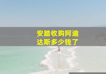 安踏收购阿迪达斯多少钱了