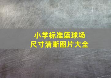 小学标准篮球场尺寸清晰图片大全