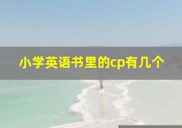 小学英语书里的cp有几个