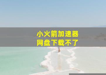 小火箭加速器网盘下载不了