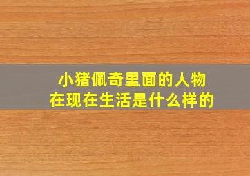 小猪佩奇里面的人物在现在生活是什么样的