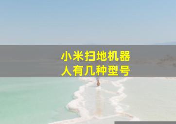 小米扫地机器人有几种型号