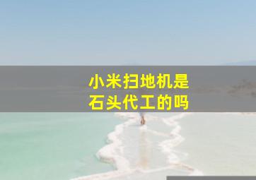 小米扫地机是石头代工的吗